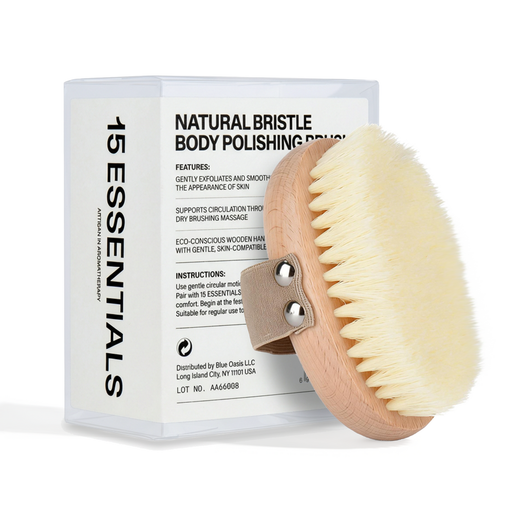 Natural Bristle Oval Body Brush