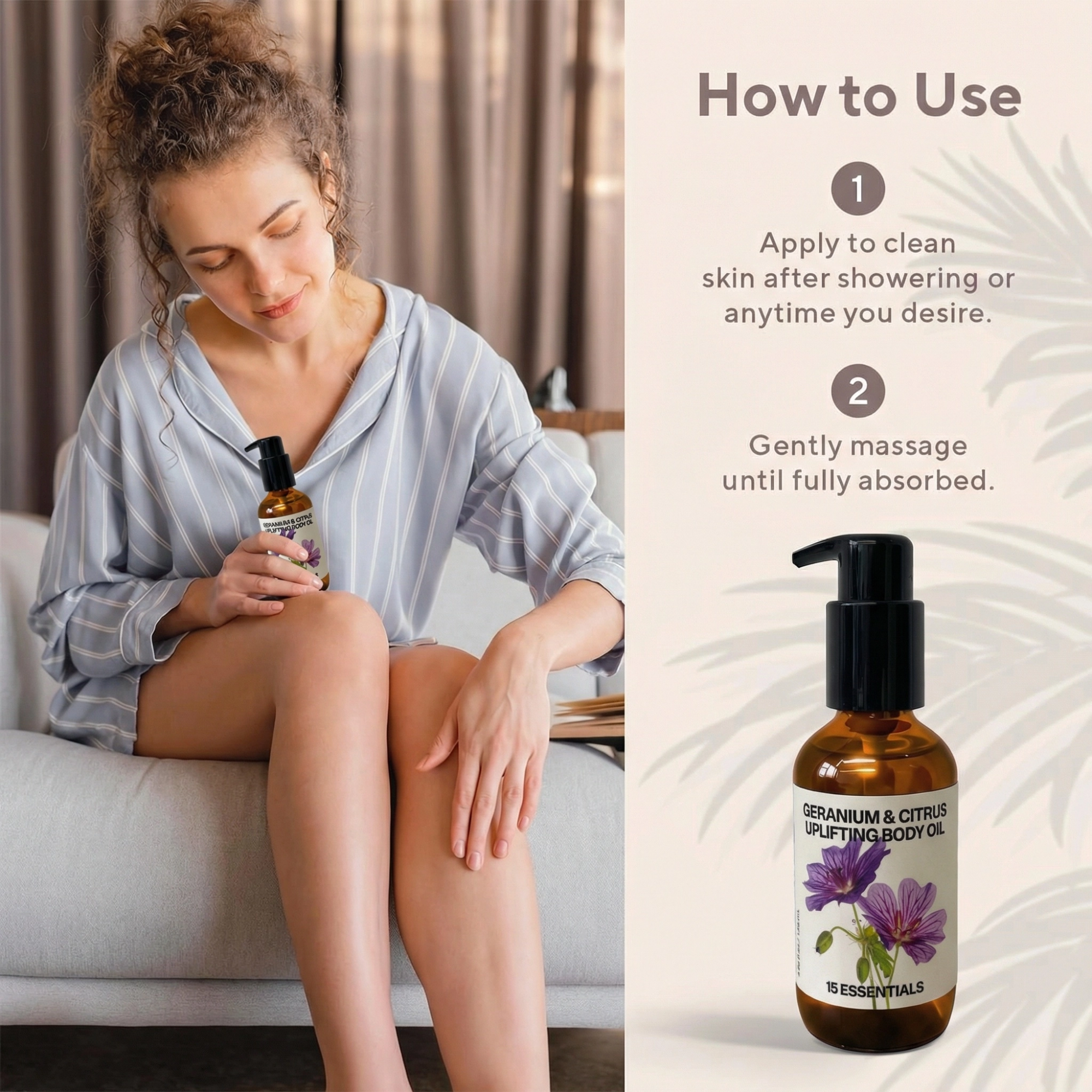 Geranium & Citrus Firming Body Oil